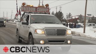 Ottawa police prepare for protest as trucker convoy nears capital [upl. by Dnalyr]