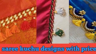 50 saree kuchu designs with price [upl. by Aihsema]