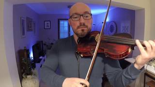 Carol of the Bells Lindsey Stirling cover  Benchfiddler [upl. by Anegroeg685]