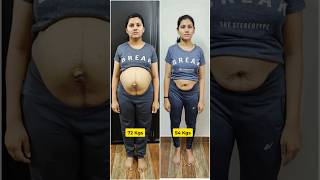 18 kgs Post Delivery Belly Fat loss at HOME Online Plan [upl. by Thetisa]