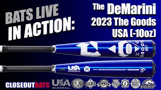 HITTING DeMarini WBD2359010 The Goods USA 10oz 2023 [upl. by Eclud]