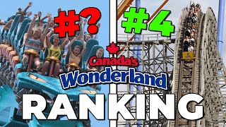 Ranking Every Roller Coaster at Canadas Wonderland [upl. by Thordis]