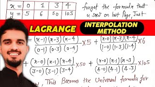 2581000  Lagrange Interpolation Method Numerical Analysis for Unequally Spaced Data [upl. by Nolyar179]