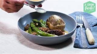 Recette facile de paupiettes de veau sauce morilles et asperges [upl. by Kacie]