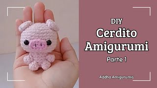 🐷 CERDITO AMIGURUMI PARA PRINCIPIANTES 1TUTORIAL PASO A PASO 🐷  HOW TO CROCHET A LITTLE PIG  🦊 [upl. by Langsdon547]