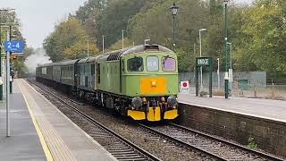 73140  33063 entering Eridge on the Spa Valley Railway Saturday 26 October 2024 [upl. by Weksler]