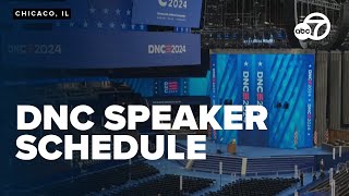 Speaker schedule for the Democratic National Convention [upl. by Anegue740]