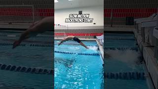 Slow Motion Backstroke Start swimming [upl. by Prouty]