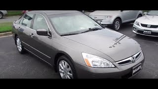 SOLD 2007 Honda Accord EXL V6 Walkaround Start up Exhaust Tour and Overview [upl. by Lohse294]