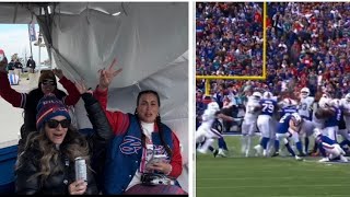 Fan Reaction Bills 🦬 Last Second 61 YD Kick🏈 [upl. by Lanevuj790]