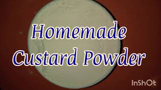 Homemade Custard Powder  Easy Time saving Useful method  Veg without eggs [upl. by Boyd260]