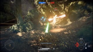 STAR WARS Battlefront 2 Heroes Vs Villains Yoda 21 MVP [upl. by Hildegarde]