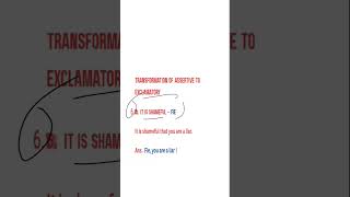 Formation 6। Transformation of Assertive to Exclamatory sentence। English grammar [upl. by Nivram]