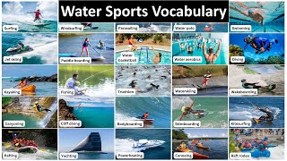 Water Sports Vocabulary  English Vocabulary [upl. by Lana]