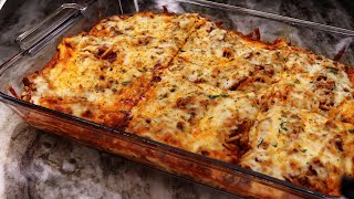 The Secret To Make The BEST Baked Spaghetti  Cheesy Baked Spaghetti Recipe [upl. by So]