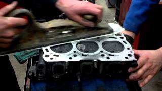 Cleaning head gasket surfaces [upl. by Moffit]