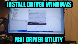 INSTALL DRIVER WINDOWS DI MOTHERBOARD MSI MENGGUNAKAN MSI DRIVER AUTO  WINDOWS TUTORIAL [upl. by Nickolaus400]