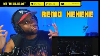 Rema  HEHEHE Official Music Video  DTB reaction [upl. by Nimaj263]