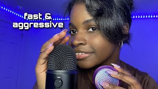 ASMR fast amp aggressive mouth sounds with random triggers [upl. by Gaddi942]