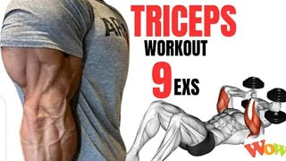 tricep exercises with dumbbells  tricep workout  tricep extension [upl. by Caia]