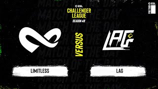 Limitless vs LAG  ESL Challenger League S48  NA [upl. by Mela]