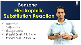 Benzene Part 7 Electrophilic Substitution Reactions  Friedel Crafts Alkylation and Acylation [upl. by Luigino]