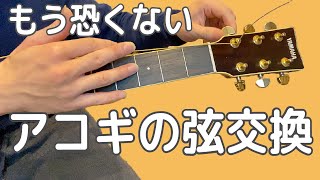 アコギの弦交換のやり方【弦の選び方から徹底解説】 [upl. by Gilberte]