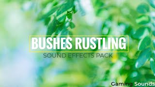 Bush Rustling Sound  Bush Rustling Sound Effect  Free Sound Effects [upl. by Ytte]