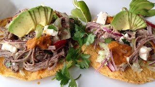 Tostadas De Salpicon De Res Deliciosa Receta [upl. by Audley]