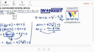 Buku wangsit Spoiler UTBK 2019SBMPTN 2019Matematika SoshumFungsi Komposisi [upl. by Kramlich]