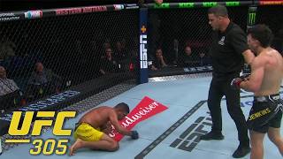 Herbert Burns unable to get back up after onslaught from Jack Jenkins fight ends in TKO  ESPN MMA [upl. by Leinadnhoj]