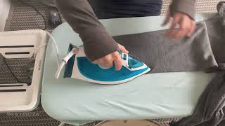 10 ASMR ironing with hot steam burst iron steams a lot ironingasmr steamiron [upl. by Urania]