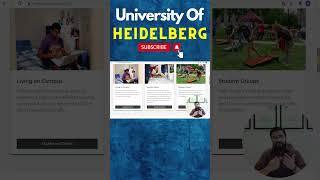 How to Apply to the Heidelberg University  Admission Requirements  Fees for International Students [upl. by Swisher]