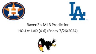 Astros vs Dodgers Friday 26 July 2024 [upl. by Ardine]