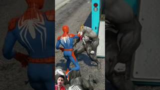 VENOM TRAPPED BABY spiderman gta5 shorts [upl. by Diella]