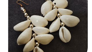 beautiful cowrie shell earrings [upl. by Leahcimrej613]