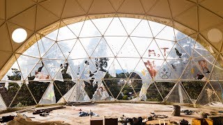 Abandoned Half Built Geodesic Dome Home [upl. by Ahsikit]