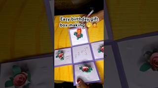 Birthday gift boxbirthday gift box makingbirthday gift box making with papercraftingdiyshorts [upl. by Ahsieni787]