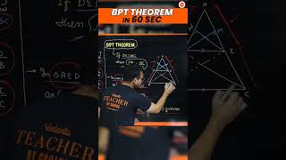 BPT THEOREM PROOF in 60 Sec⏱️ Basic Proportionality Theorem Class 10 Maths Triangle Ch6 Cbse2024 [upl. by Henden]