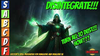 DISINTEGRATE Is One Of The Most Powerful Spells In Dungeons and Dragons How Does It Work [upl. by Haddad]