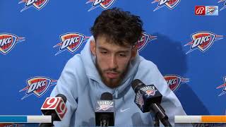 CHET HOLMGREN PostGame Interview  Oklahoma City Thunder vs San Antonio Spurs [upl. by Deth475]