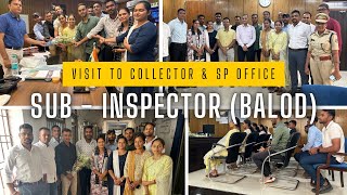 Subinspector Selected Candidates Balod District Visit to Collector amp SP Office [upl. by Khano]