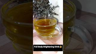 Full body brightening drink at homeskincare bodywhitening whiteningdrink shorts skinwhitening [upl. by Garlen]