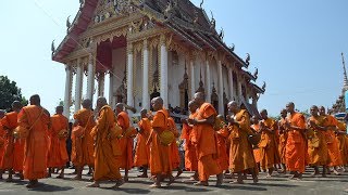 Buddhist Temple Events and Celebrations in Thailand Buriram Isaan [upl. by Sammie609]