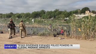 Texas governor signs bill that lets police arrest migrants who enter the US illegally [upl. by Arrait]