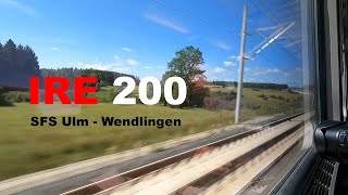 IRE 200 auf der SFS Ulm  Wendlingen komplette Mitfahrt im schnellsten Regionalzug Deutschlands [upl. by Aenad]