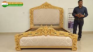 Latest design luxury gold beddesign explore goviral reels [upl. by Grannias]