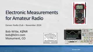 Measurements for Radio  Bob Witte  K0NR [upl. by Heidy]