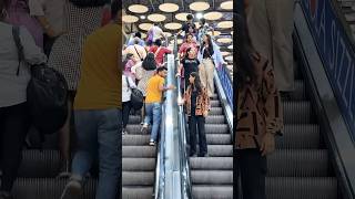 Hand touching escalator funny prank video 😡🤪 shortsfeed shorts escalator foryou prank [upl. by Sondra]