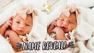 OFFICIAL BABY GIRL NAME REVEAL 💕 [upl. by Aromas]